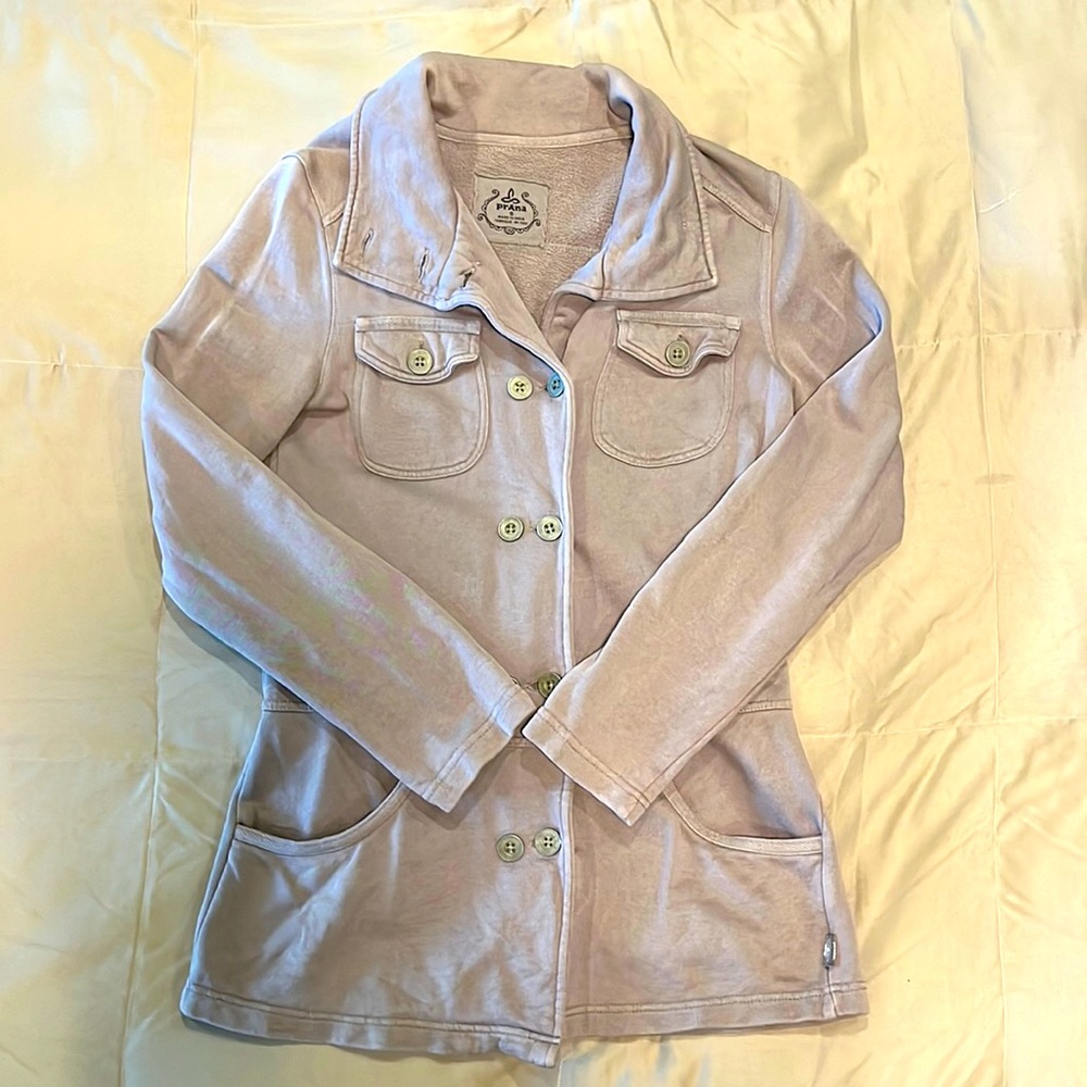 Prana button sweatshirt, Size S